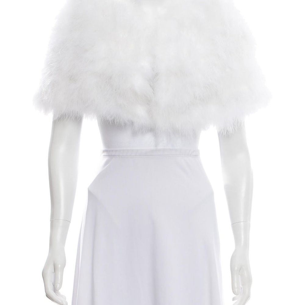 Bhldn turkey feather grey shrug